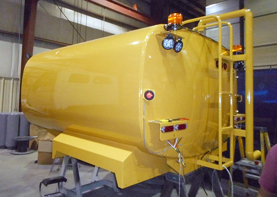 single axle water tank